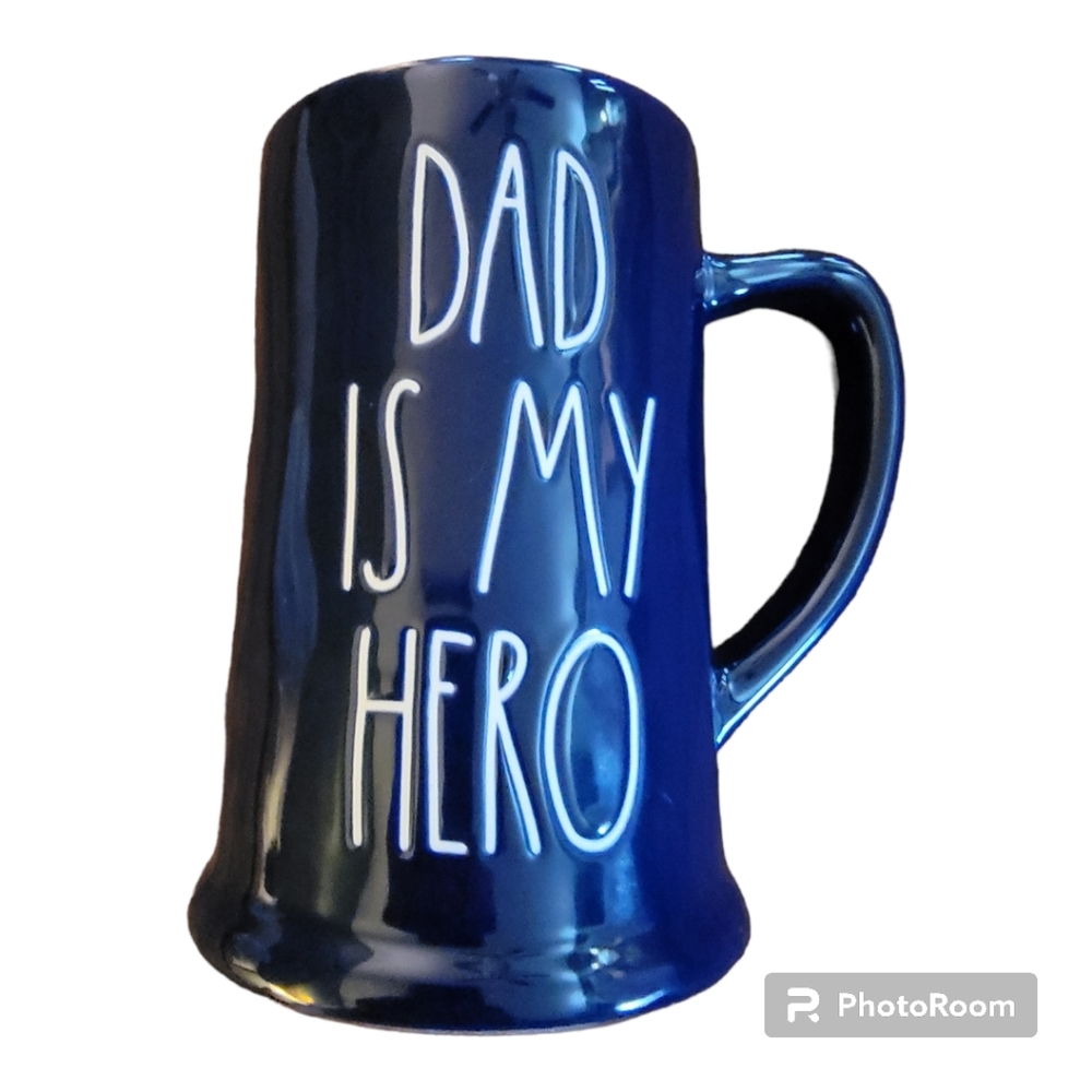 NEW! Rae Dunn  Dad Is My Hero Coffee Mug